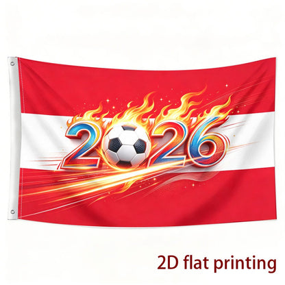 Austria 2026 Football Fan Flag 2D Flat Printed Polyester