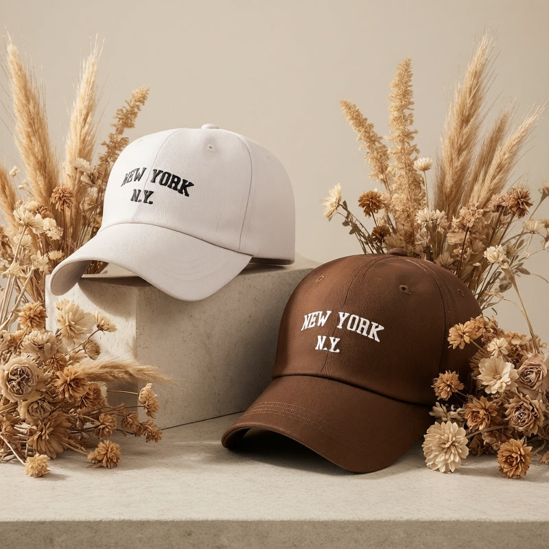 2-Pack Embroidered Baseball Caps for Men & Women, Lightweight Spring H