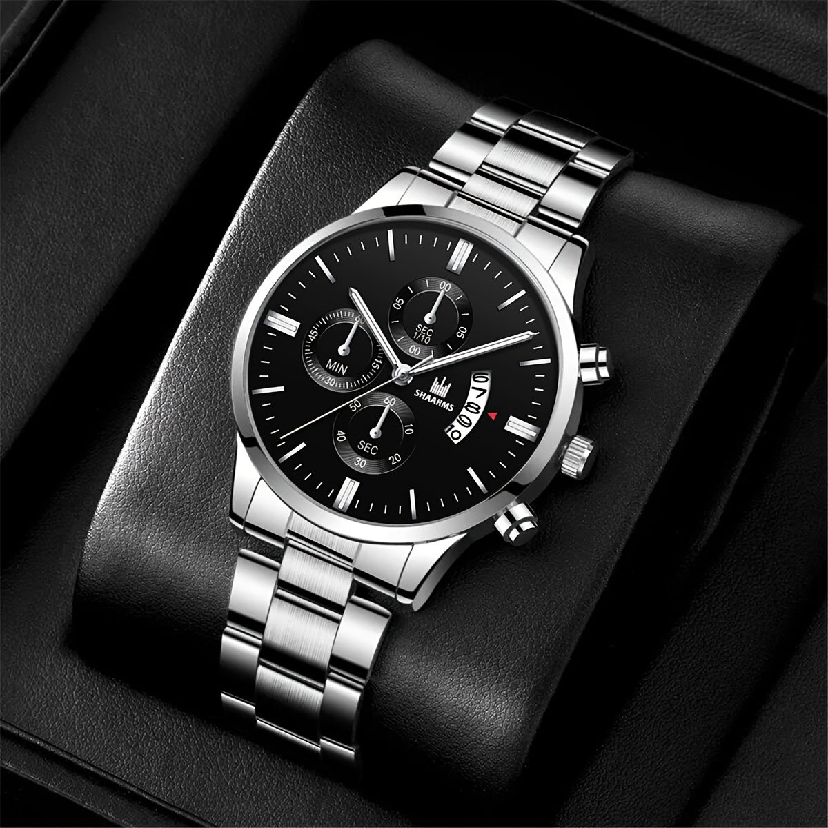 6pcs Men'S Watch Set, a Premium Collection Essential for Stylish Men, Showcasing Ultimate Charm.