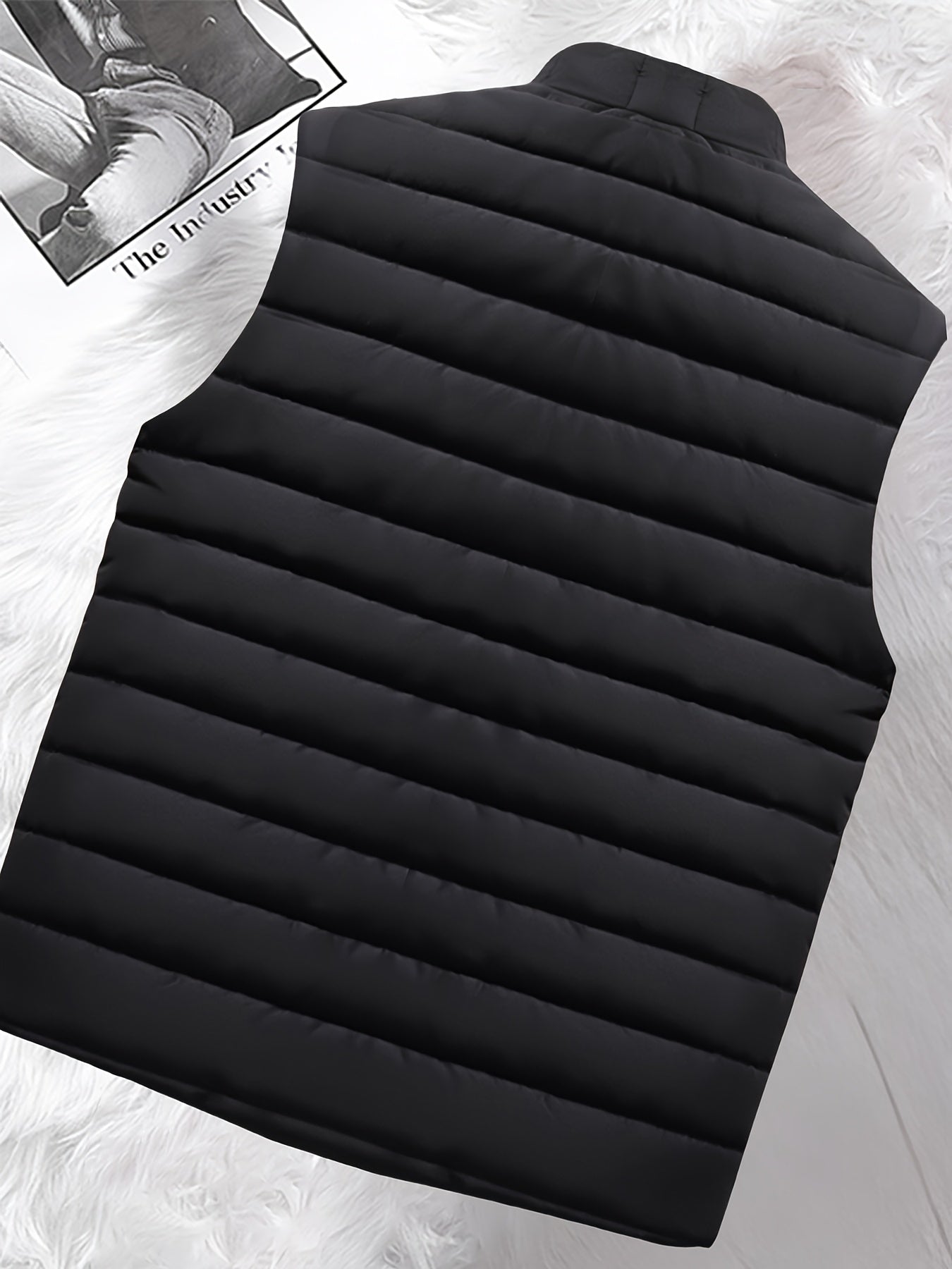 Men's Casual Sleeveless Vest with Zippered Pockets for Fall