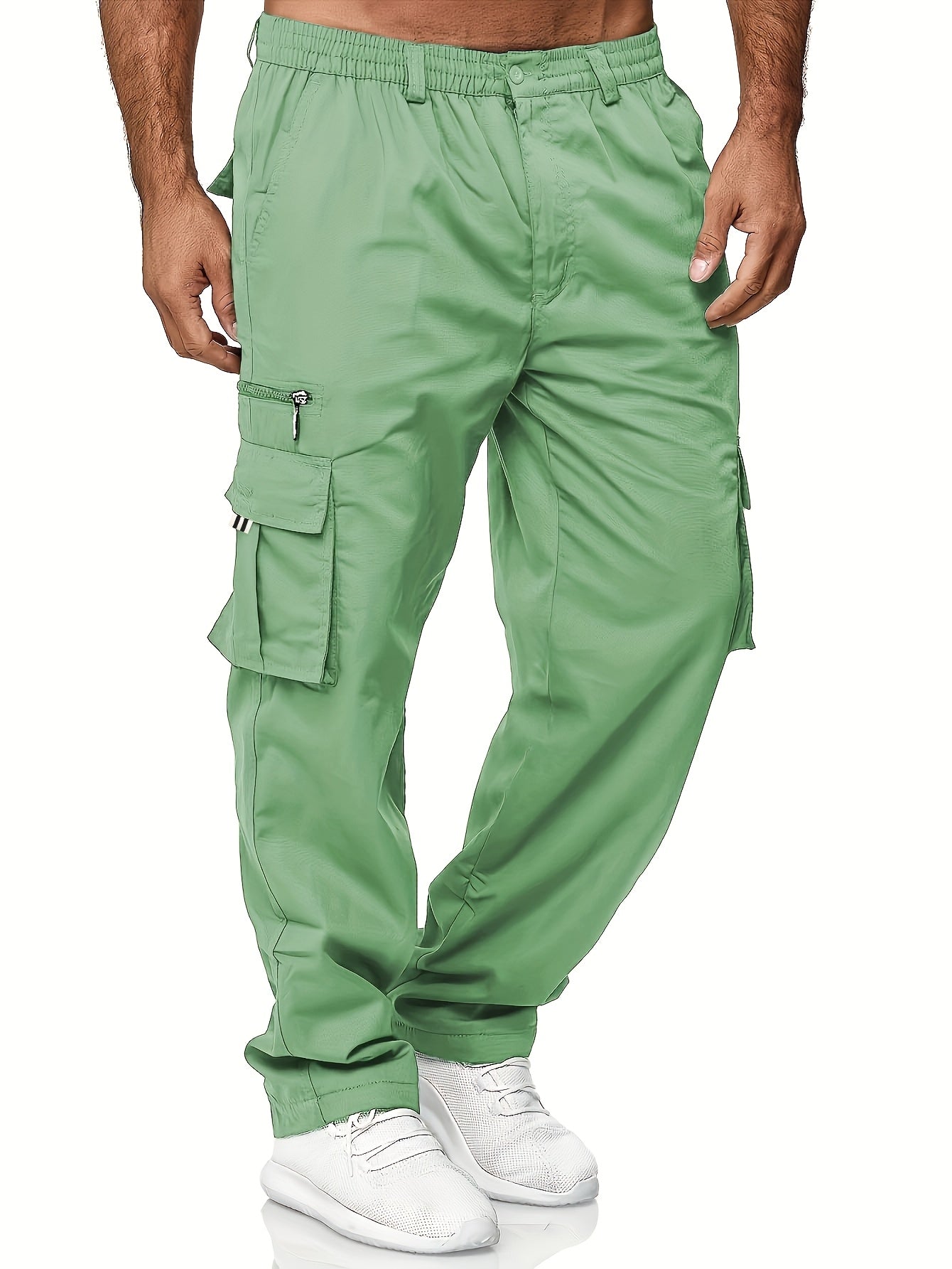 Men's Loose Fit Vintage Cargo Pants with Multiple Pockets