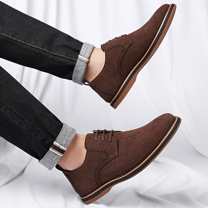 Men's Lace-Up Oxford Shoes, Casual Business, All-Season Comfort