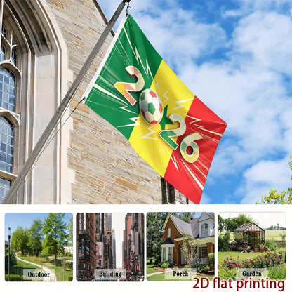 Senegal Football Fan Flag Single-Sided Polyester Banner