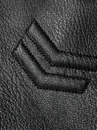 Men's Windproof Winter Jacket with Fleece & Collar, Zippered Pockets, Warm Coat for Skiing, Hiking, Motorcycle Riding - Hand Washable Cold Weather Outerwear (Black/Brown), Winter Clothes Men, Bomber Jackets For Winter, Mens W