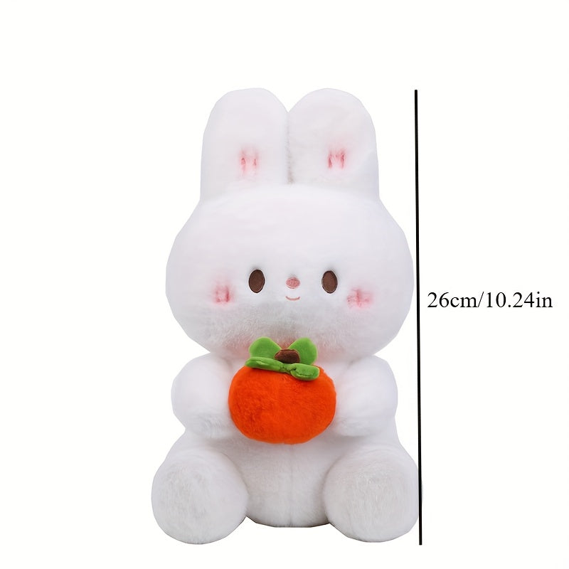 26Cm/10.24In Cute Rabbit Plush Toy Doll Figurine Little White Rabbit Plushie Birthday Gift Decorative Ornament