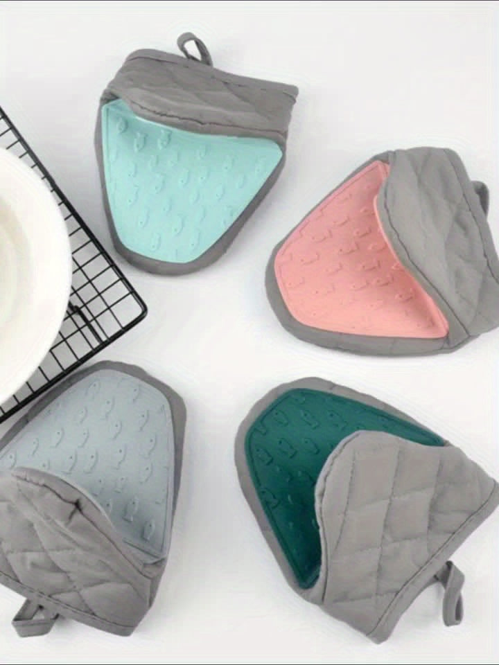 Heat Resistant Silicone Foot Pad with Cover. They Are Multifunctional And Can Be Used As Pot Racks, Microwave Safe Oven Heat Pads, Frying Pan Handle Racks, And Kitchen Countertop Mats.