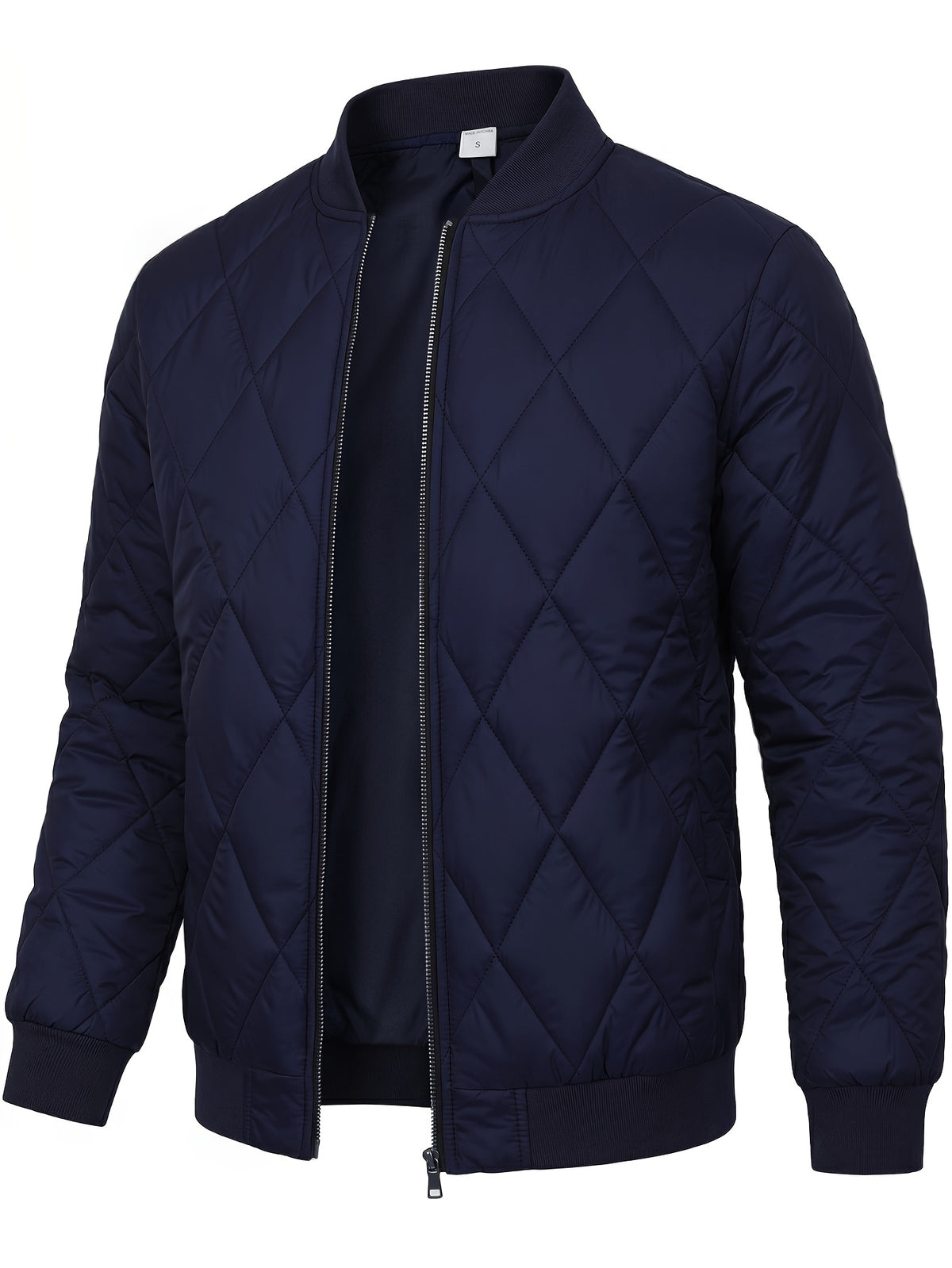 Men's Casual Baseball Collar Jacket - Warm Windproof Fall Coat