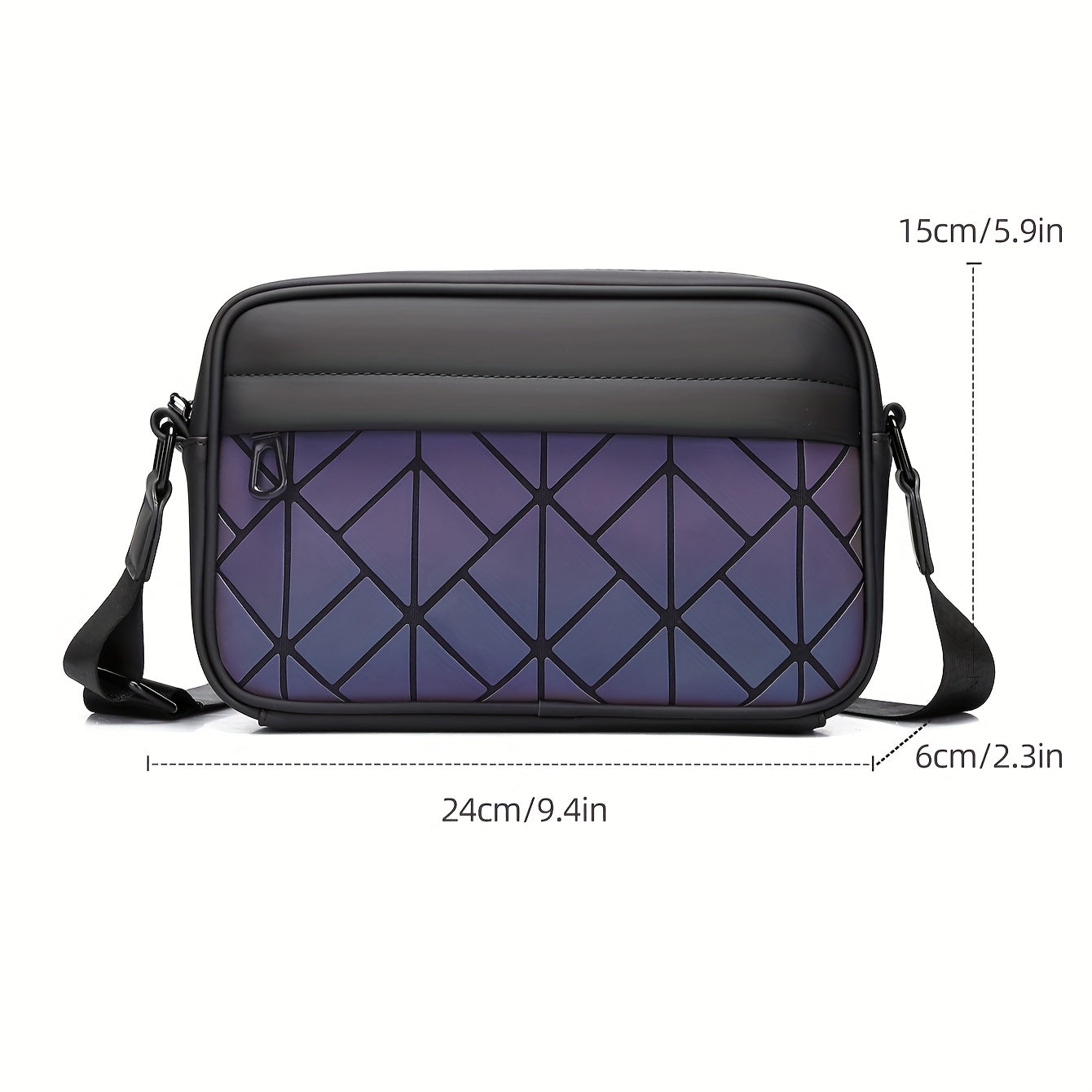 Men's Crossbody Bag with Adjustable Strap - Sleek Minimalist Purse, Spacious Interior for Everyday Commute, Formal  Casual Outings - Durable Crossbody Backpack for Men
