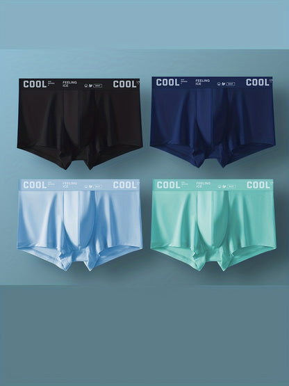 Men's Breathable Ultra-Thin Boxer Briefs, Stretchy & Lightweight