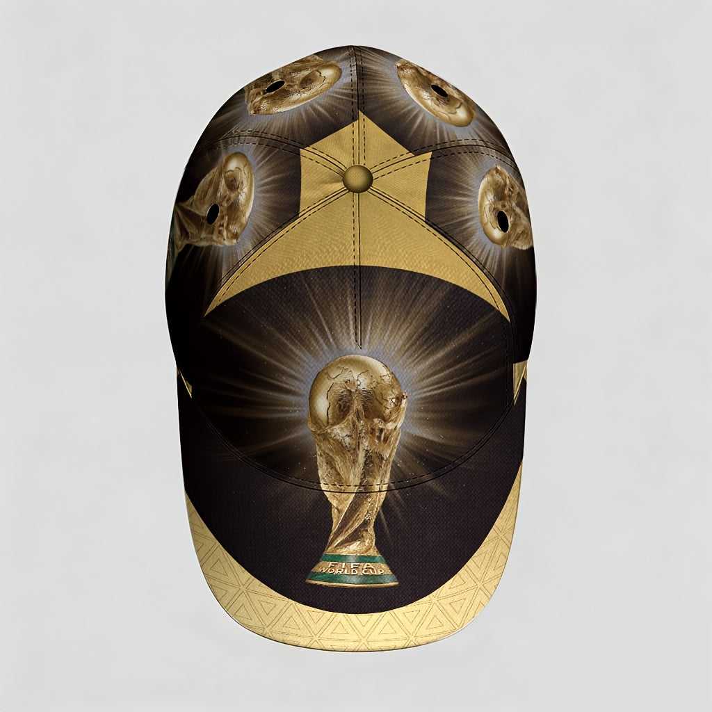 FIFA Official Adjustable Baseball Cap with Full-Print Flags