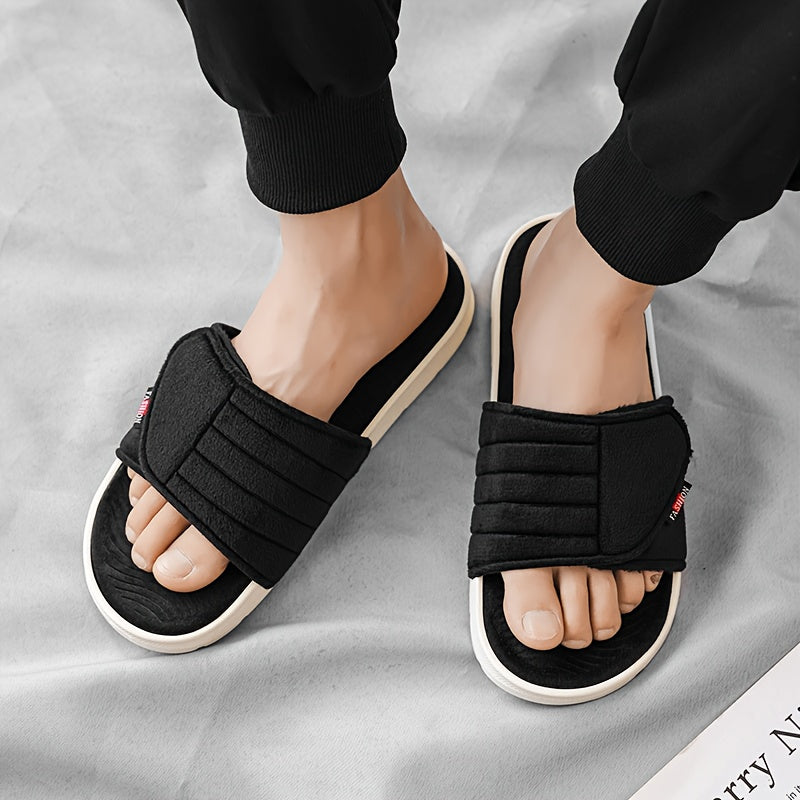 Comfortable All-Season Microfiber Couple's Casual Slippers