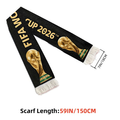 FIFA 2026 World Cup Football Fan Scarf, Knit Polyester
