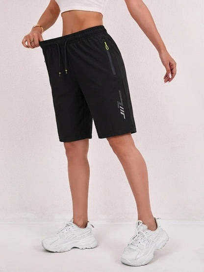 Women’s Lightweight Summer Bermuda Shorts with Drawstring Waist