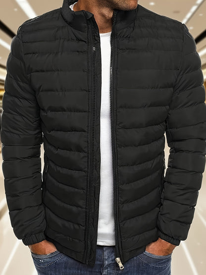 Men's Casual Zipper Hoodie Jacket with Detachable Hood