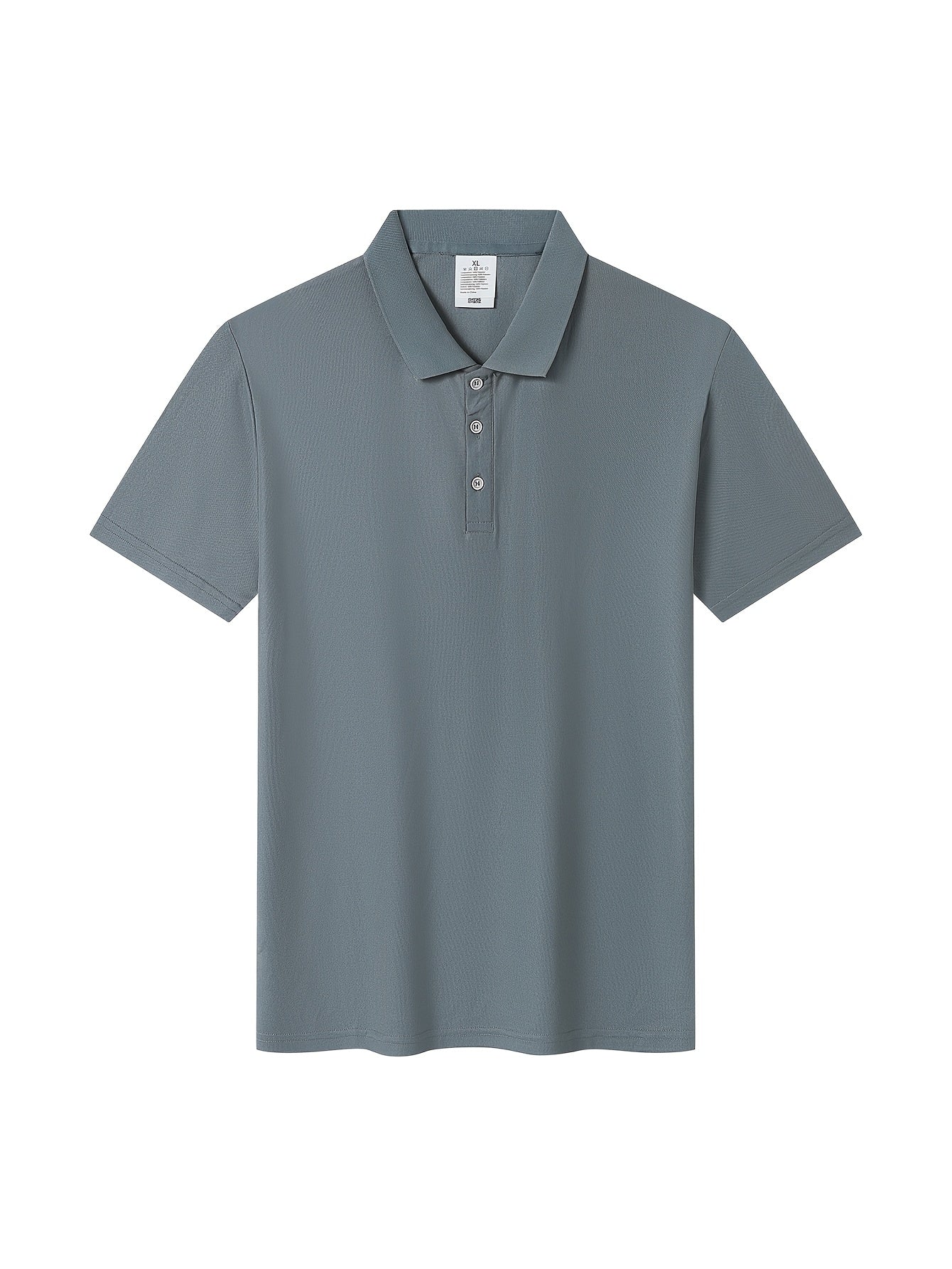 Men's Classic Solid Color Polo Shirt - Summer Casual Slim Fit