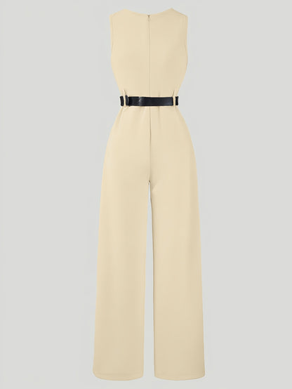 Girls' Sleeveless Wide-Leg Jumpsuit for Spring and Summer