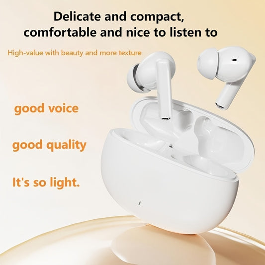 Lightweight wireless in-ear headphones are as light as a feather. Long time wearing will not have the slightest discomfort. Whether you're out shopping, commuting, or working out, it's easy to slip it into your pocket and sta