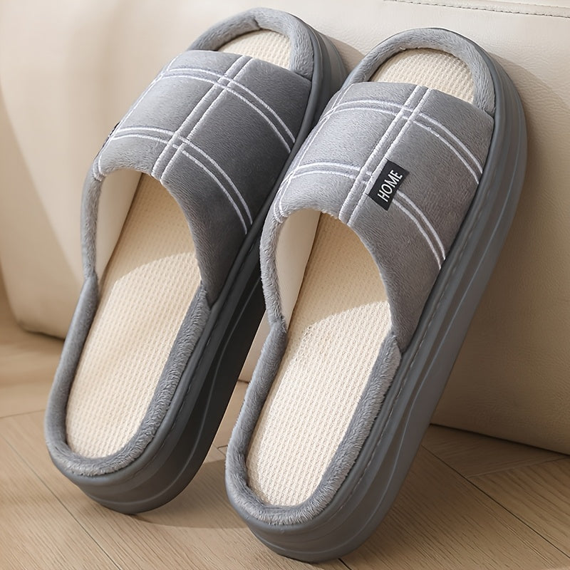 Men's Summer Indoor Casual Slip-On Fabric Slippers