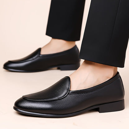Men's Wide Fit Casual Slip-On Shoes with Microfiber Upper