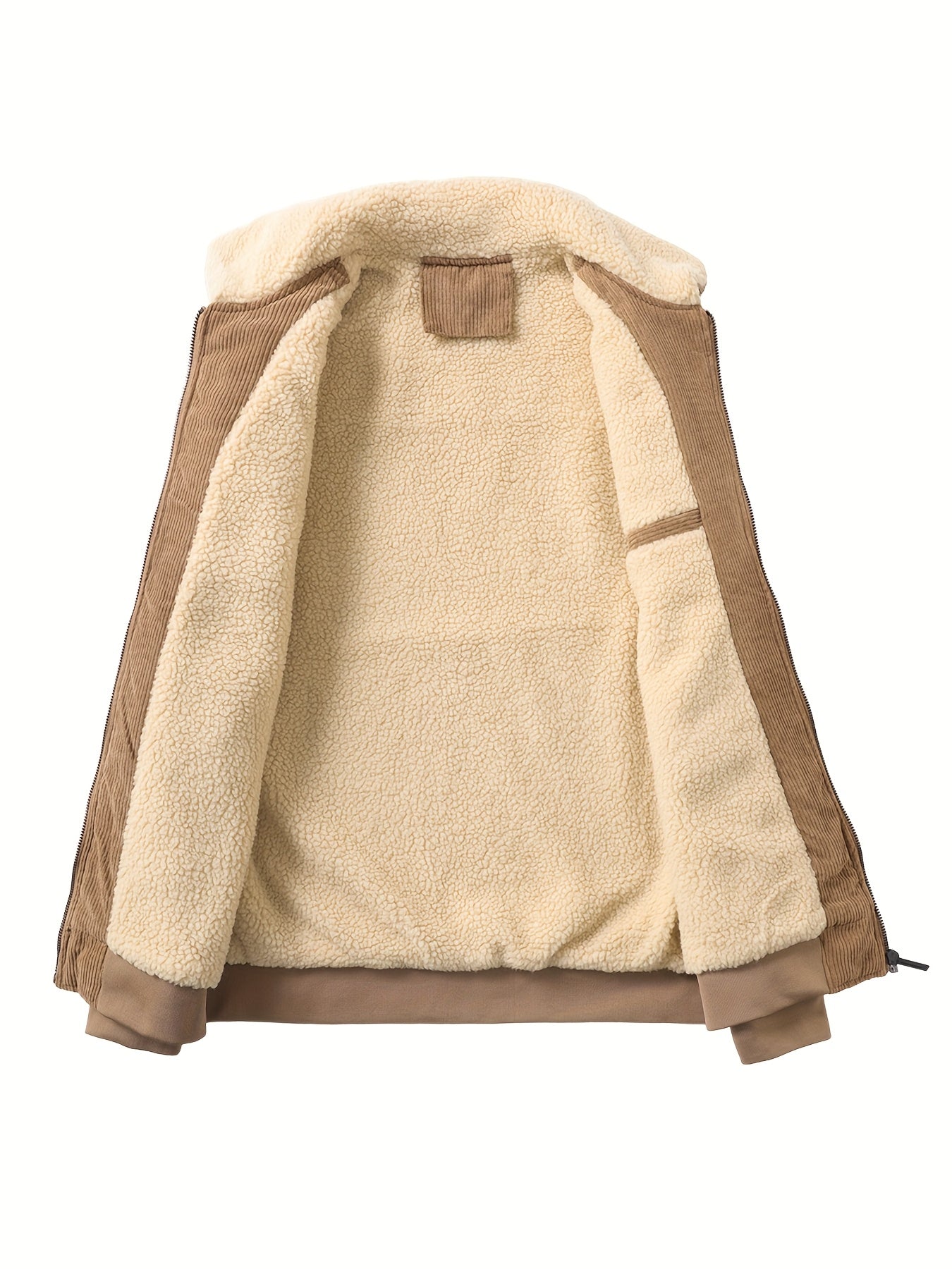 Men'S Heavy-Duty Thermal Jacket - Windproof & High Quality Winter Coat with Zipper Closure, Multi-Pocket Design, Non-Stretch Fabric - Cold Weather Outerwear for Everyday, Thick, Windproof Jacket, Casual Outerwear, Durable Con