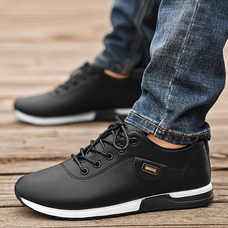 Men's All-Season Business Casual Lace-Up Shoes, Large Size