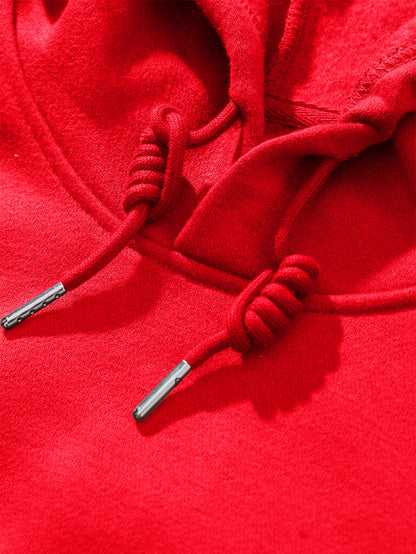 Men's 2025 New Year Red Hooded Sweatshirt - Christmas & New Year's Eve Party Sweater with Goodbye 2024/ 2025 Print, Snowflakes & Santa Hats, Machine Washable Winter Pullover for Holiday Celebrations