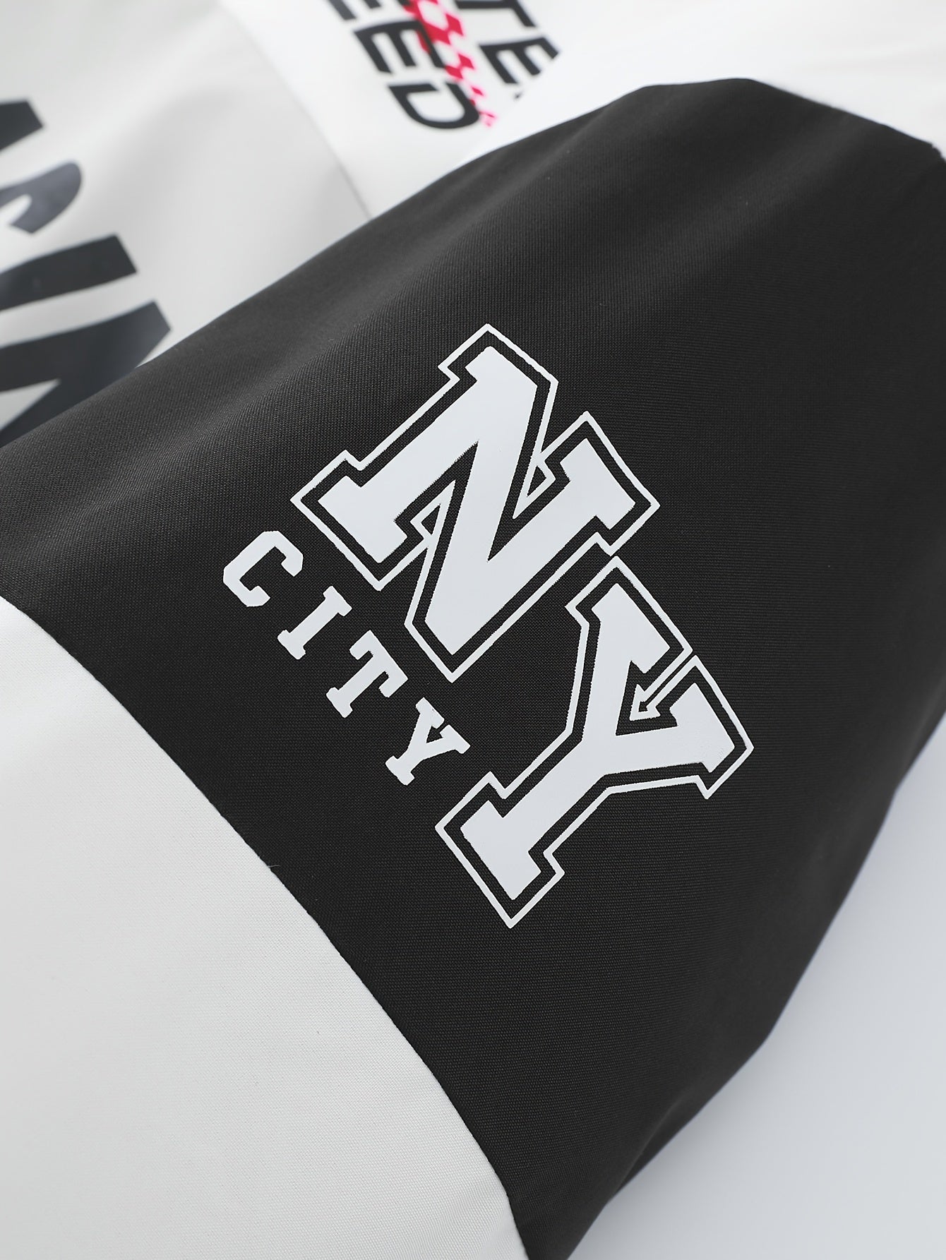 Men'S Casual Motorcycle Jacket, Warm Pilot Fashion Top 6023, 100% Polyester Hooded Collar with Alphabet Pattern, Long Sleeve Regular Fit, Non-Stretch Woven Fabric, Zipper Placket, with Pockets - 280gsm