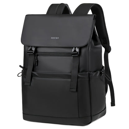 Business Travel Backpack   Men'S Stylish Black  Gray-Green Large-Capacity Backpack with Dry Wet Separation   Perfect for Business Trips, Gym, Swim  Short Stays   Durable Commuter Backpack for Work, School, and Travel   60-I