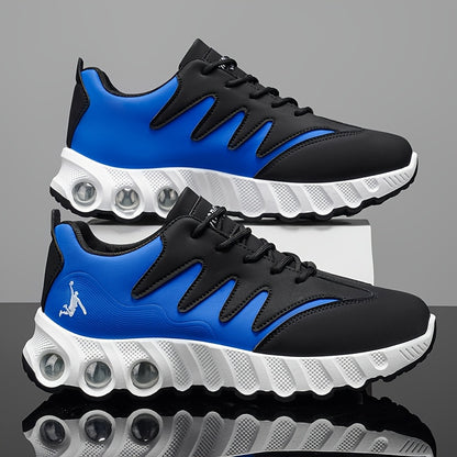 [sneakers] Trendy Men'S Cross-Training Shoes | ZQBOBING Mid-Top Lace-Up with Faux Upper, PVC Sole, EVA Insole | Perfect for All-Season Outdoor Activities