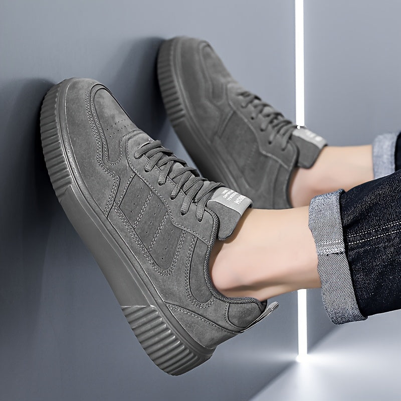 WANWEISI Men's Low-Top Sneakers Compatible for & Gym - Upper, Cushioned MD Sole & Insole, Breathable Round-Toe Sports for, Casual Wear - - (/Solid Colors) - ayq
