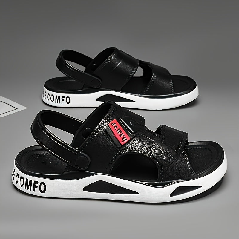 Men's Summer EVA Slip-On Beach Sandals, Non-Slip & Quick Dry