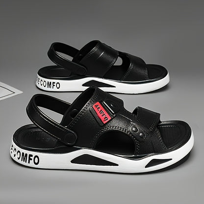 Men's Summer EVA Slip-On Beach Sandals, Non-Slip & Quick Dry
