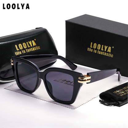 Unisex Retro Steampunk Glasses with White & Gold Accents