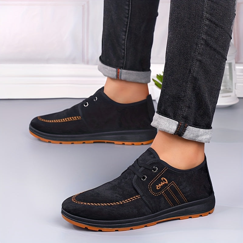 Men'S Comfortable Non-Slip Casual Shoes - Soft-Soled Slip-On Shoes Suitable for Business And Everyday Wear, Indoor Footwear - ayq