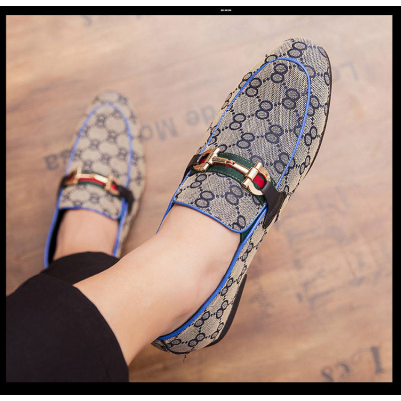 Universal PU Low Top Shoes Black Blue Sizes 38-45