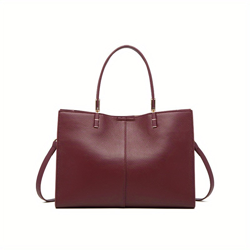 Women's Genuine Leather Crocodile Tote with Removable Strap