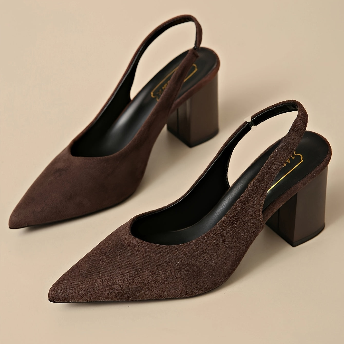 Women’s Elegant Chunky Heel Pointed Toe Summer Shoes