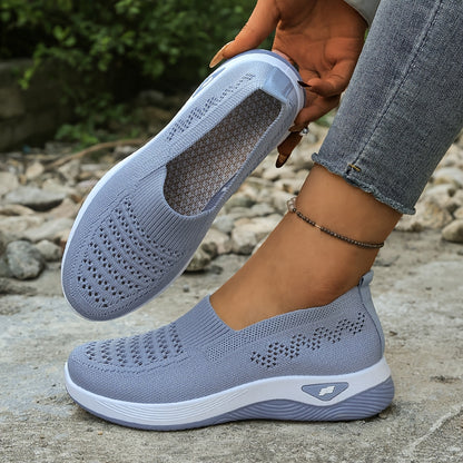 Women's Lightweight Breathable Slip-On Sneakers with Cushioned Sole