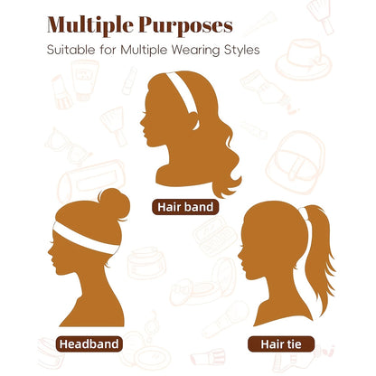 5pcs Ultra-Thin Women’s Athletic Headbands for Exercise & Daily Wear