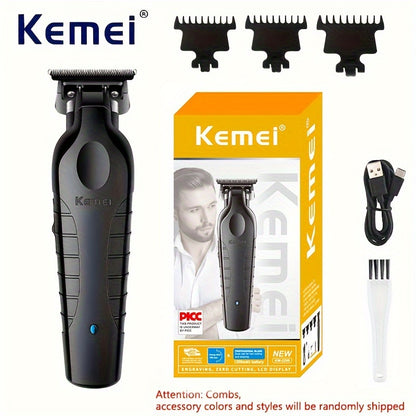 Electric Hair Clipper KM-2299 Cross-border Electric Pusher USB Oil Head Carving Scissor Barber Shop Trimmer