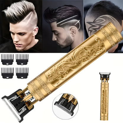 7pcs Stylish Business Casual Men's Watch Set + Fashion Glasses + Wallet + Hair Clipper, Perfect Gift for Father’s Day, Teacher’s Day, and Thanksgiving