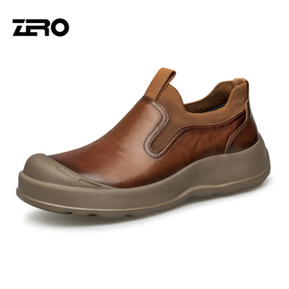 Men's Leather Slip-On Loafers Casual Business Shoes Spring 2026