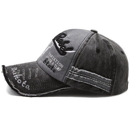 2pcs Vintage Embroidered Baseball Caps for Men and Women