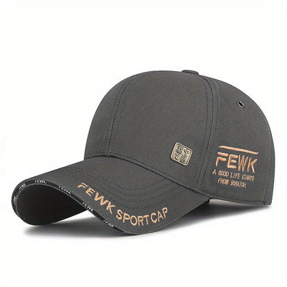 Unisex Breathable Cotton Baseball Cap with Metal Vent Eyelets