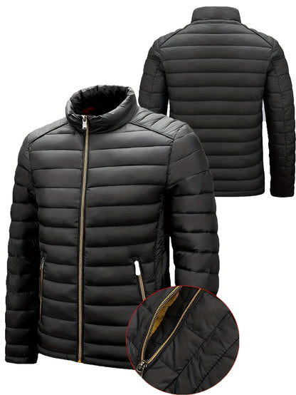 Lightweight Men's Nylon Flannel Jacket for Fall and Winter