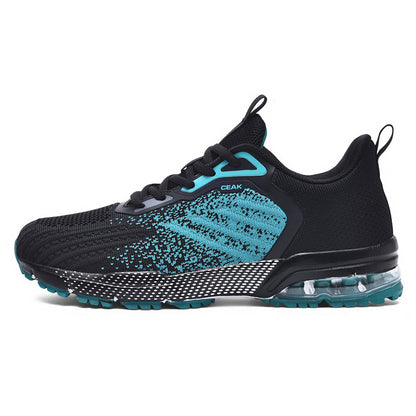 New Hot-Selling Men's Knitted Fabric Upper Sneakers Casual Men's Shoes Air Cushion Shoes - ayq