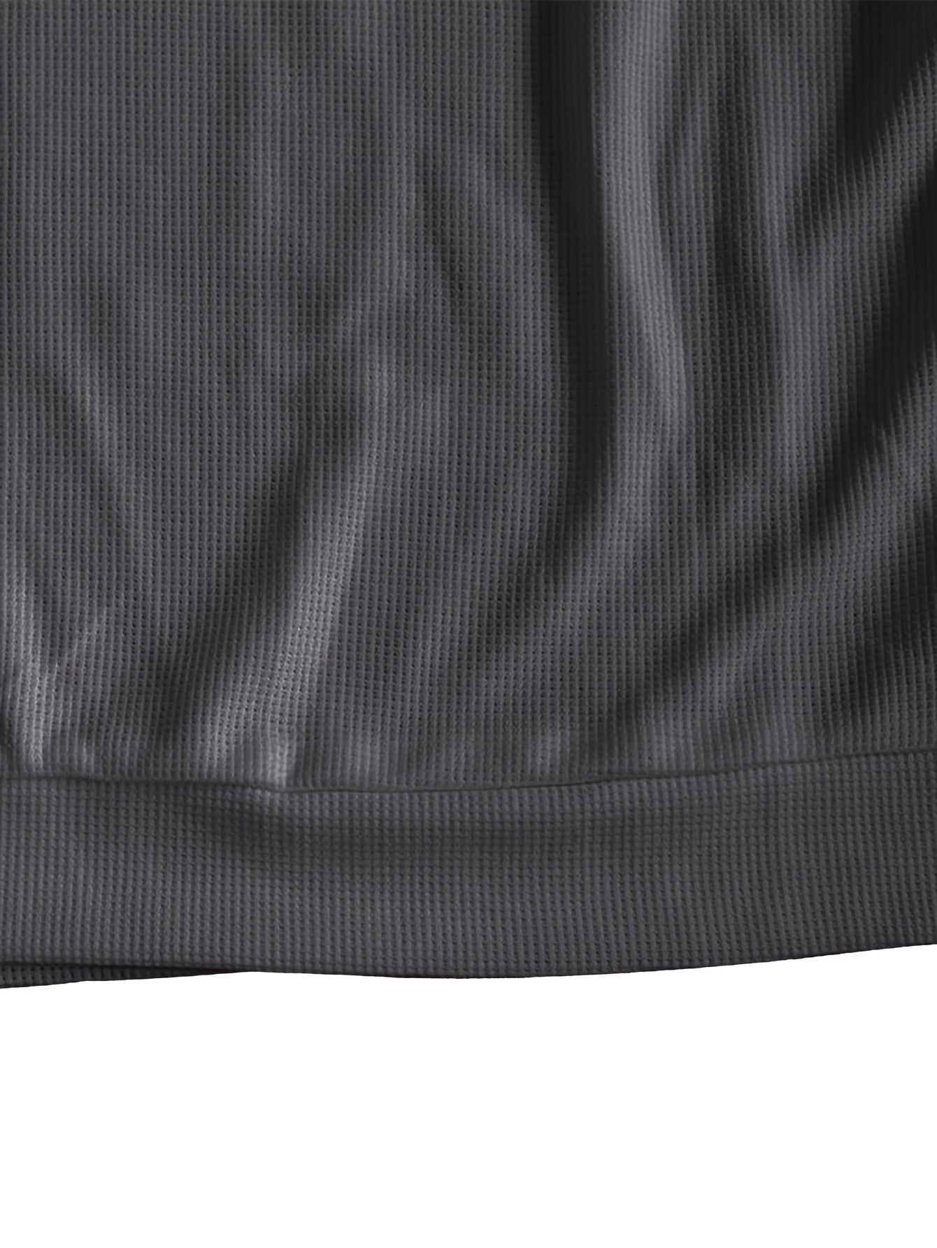 Men'S Long-Sleeve T-Shirt in a Heavy Waffle Knit for Autumn, Perfect for Casual Wear