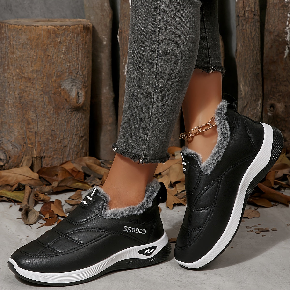 Women's Winter Snow Boots - Deep Burgundy/Black/, Slip-Resistant Rubber Sole & Cushioned Insole, Cozy Fleece Lining - Low-Heel Platform Boots for Cold Weather, Ice, and Snow - Brown/Black/Deep Red/ - Ideal for Everyday, Forma