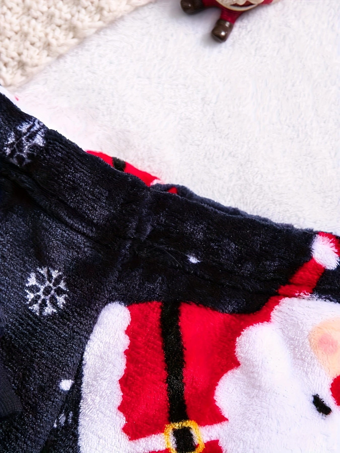 Boys' Christmas Fashion Autumn and Winter Flannel Suit Youngsters's Warm New Two-piece Set, Perfect for Thanksgiving