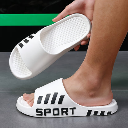 Men'S Stylish Slippers - Non-Slip, Odor-Resistant Summer Beach Sandals | Comfortable EVA Open-Toe Slides, Suitable for Indoor And Outdoor Wear, Summer Sandals - ayq